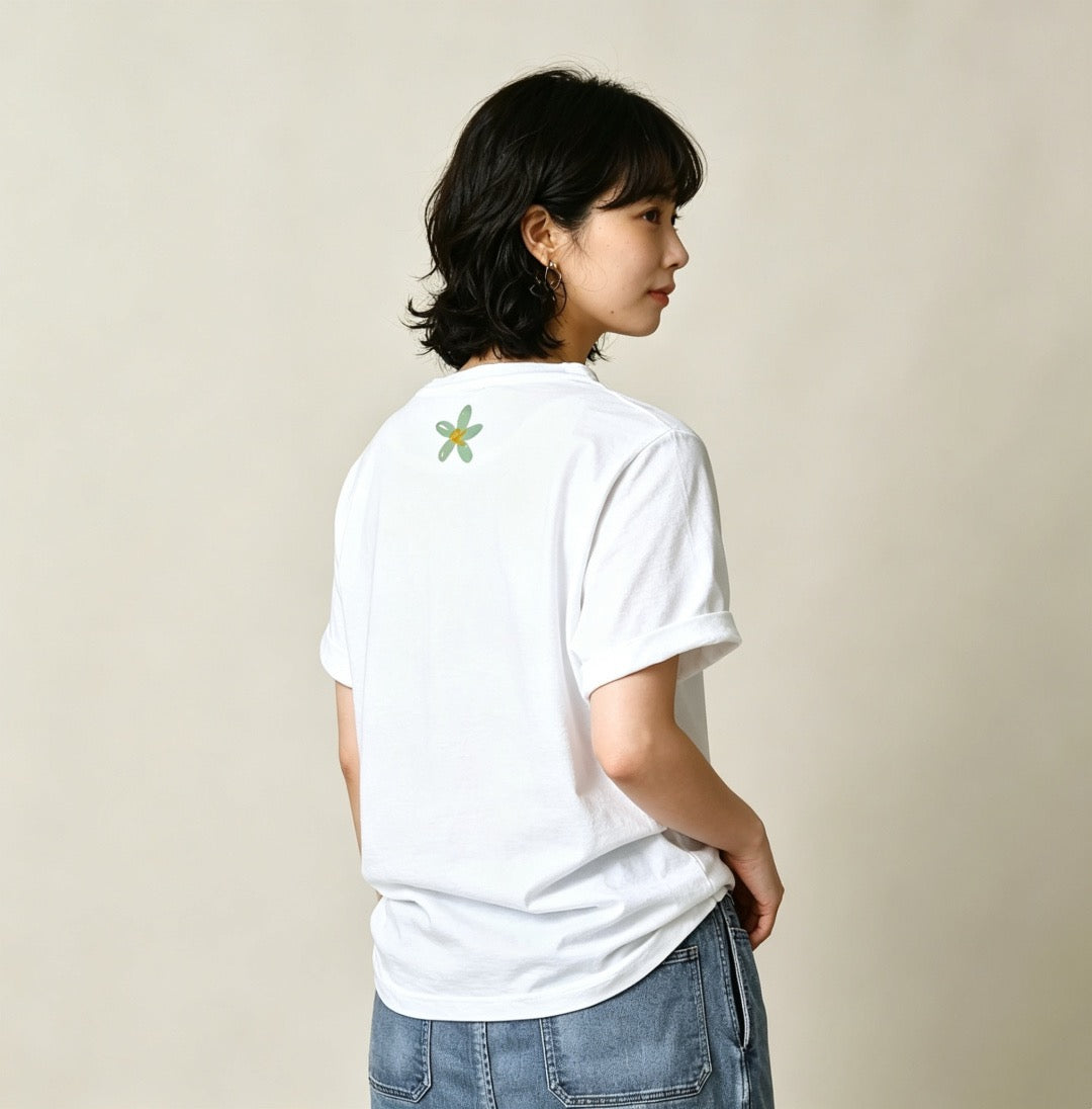 45R flower tee