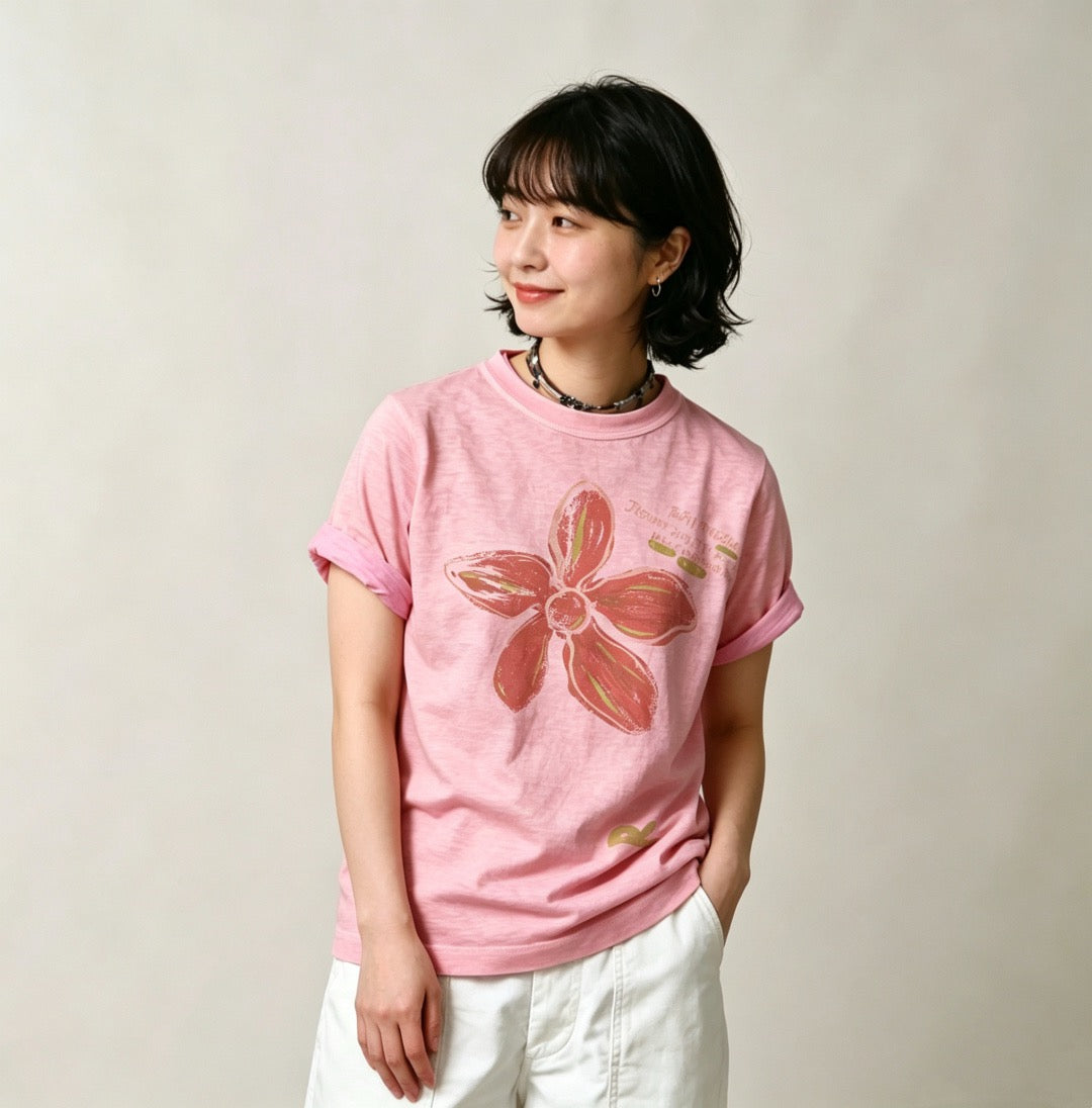 45R flower tee