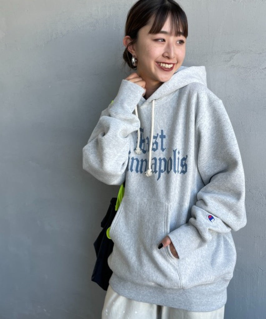 Champion logo hoodies