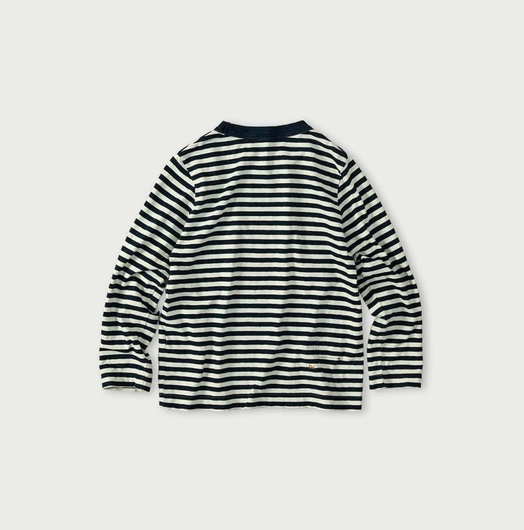 45R間條字母tee