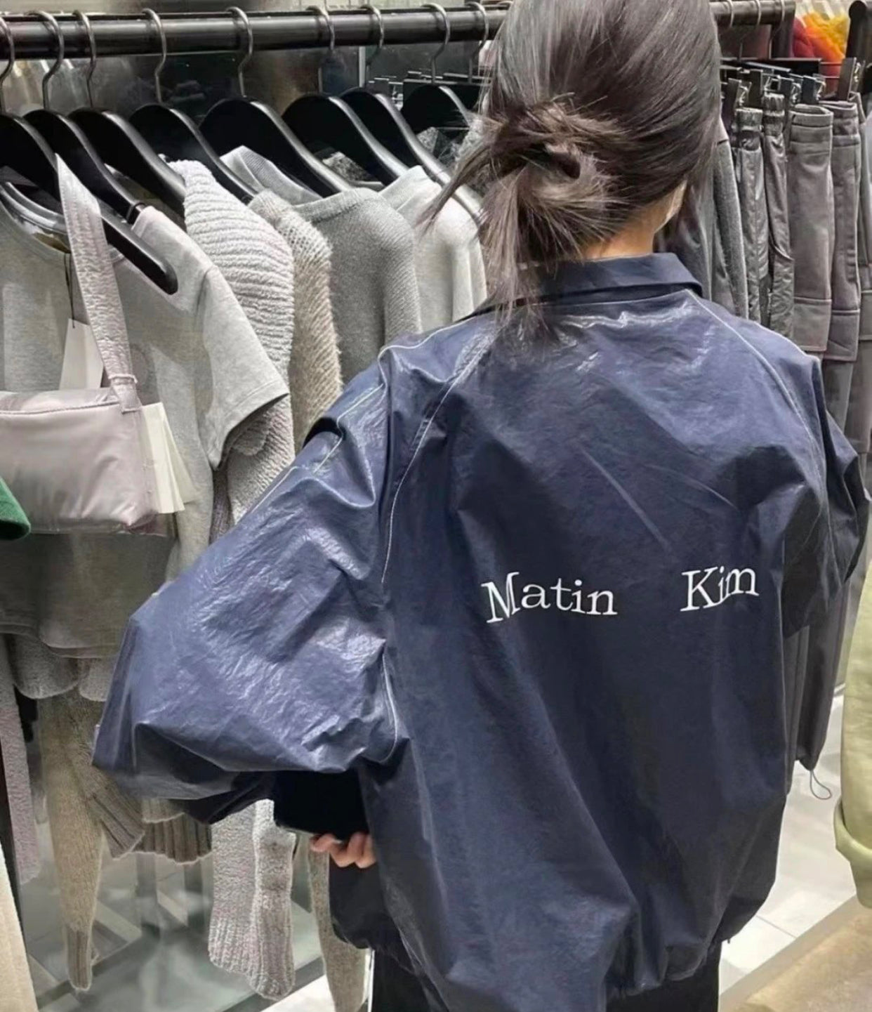 Matin kim 亮面jacket