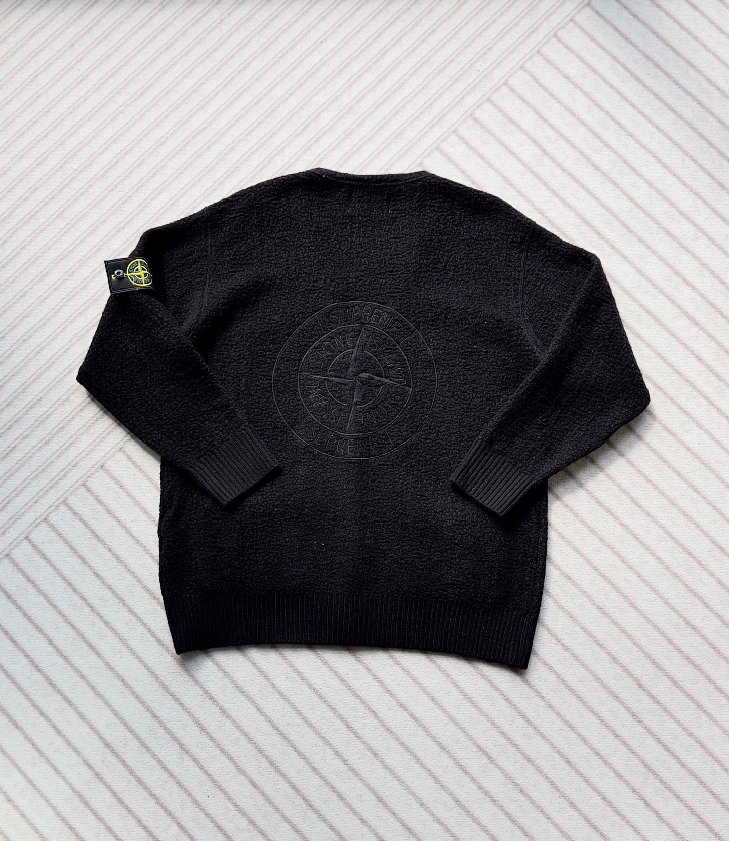 Supreme x stone Island 刺繡cardigan