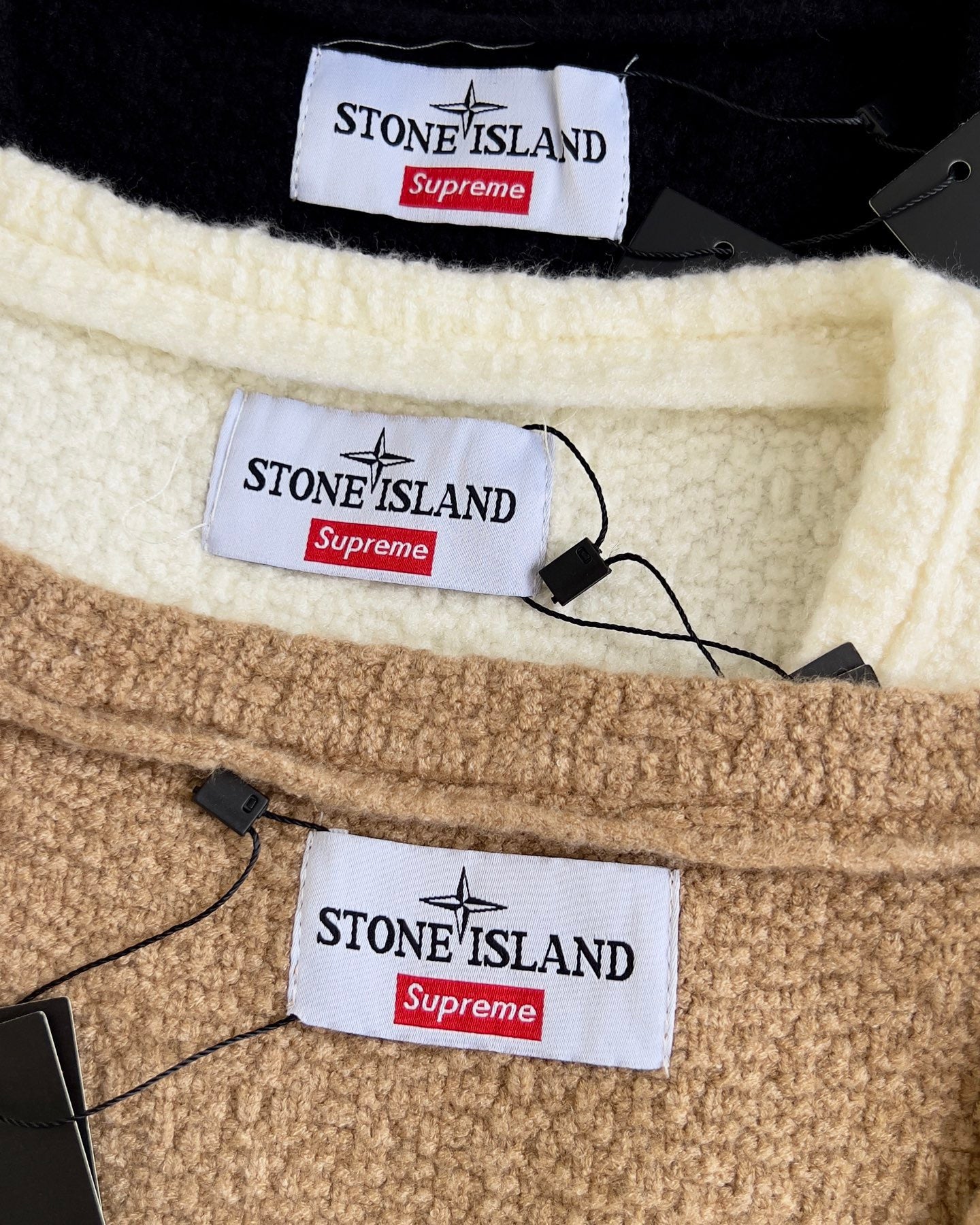 Supreme x stone Island 刺繡cardigan