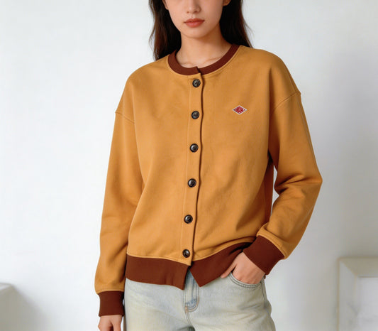 Danton撞色cardigan