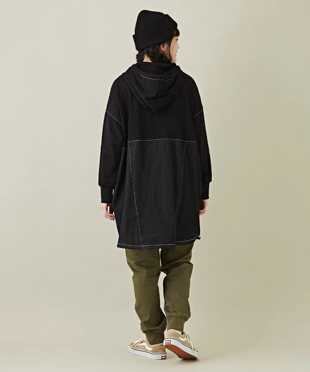 Cube Sugar 牛仔接拼hoodies
