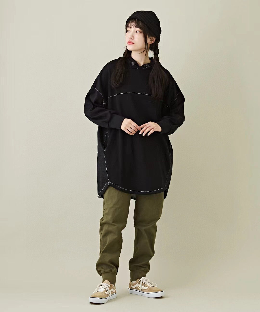 Cube Sugar 牛仔接拼hoodies