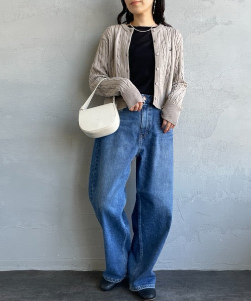 Fred perry 麻花針織cardigan