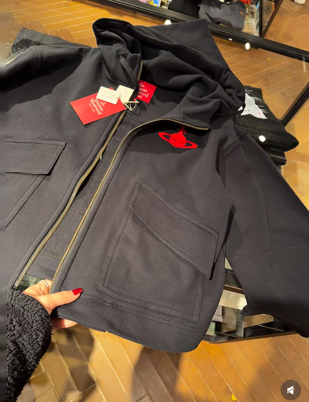 Vivienne Westwood zip hoodies jacket