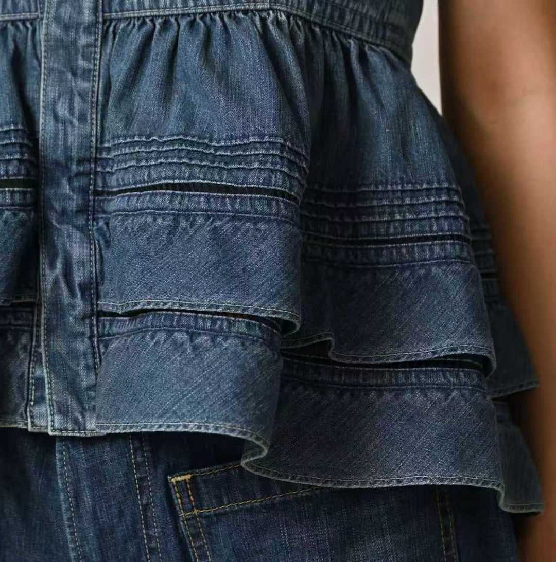 45R 牛仔吊帶背心
