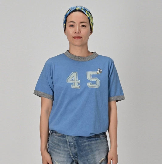 45R撞色tee
