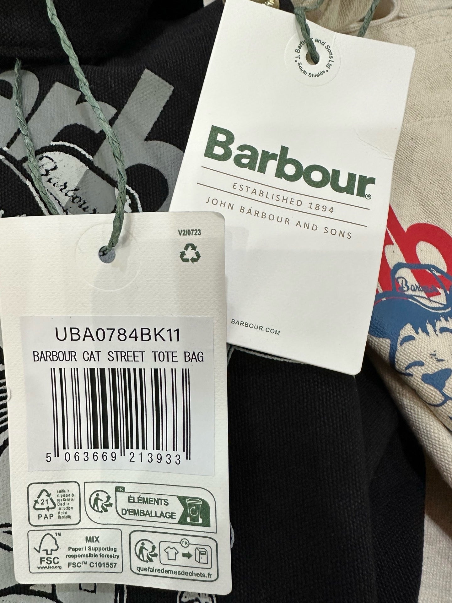 Barbour tote bag
