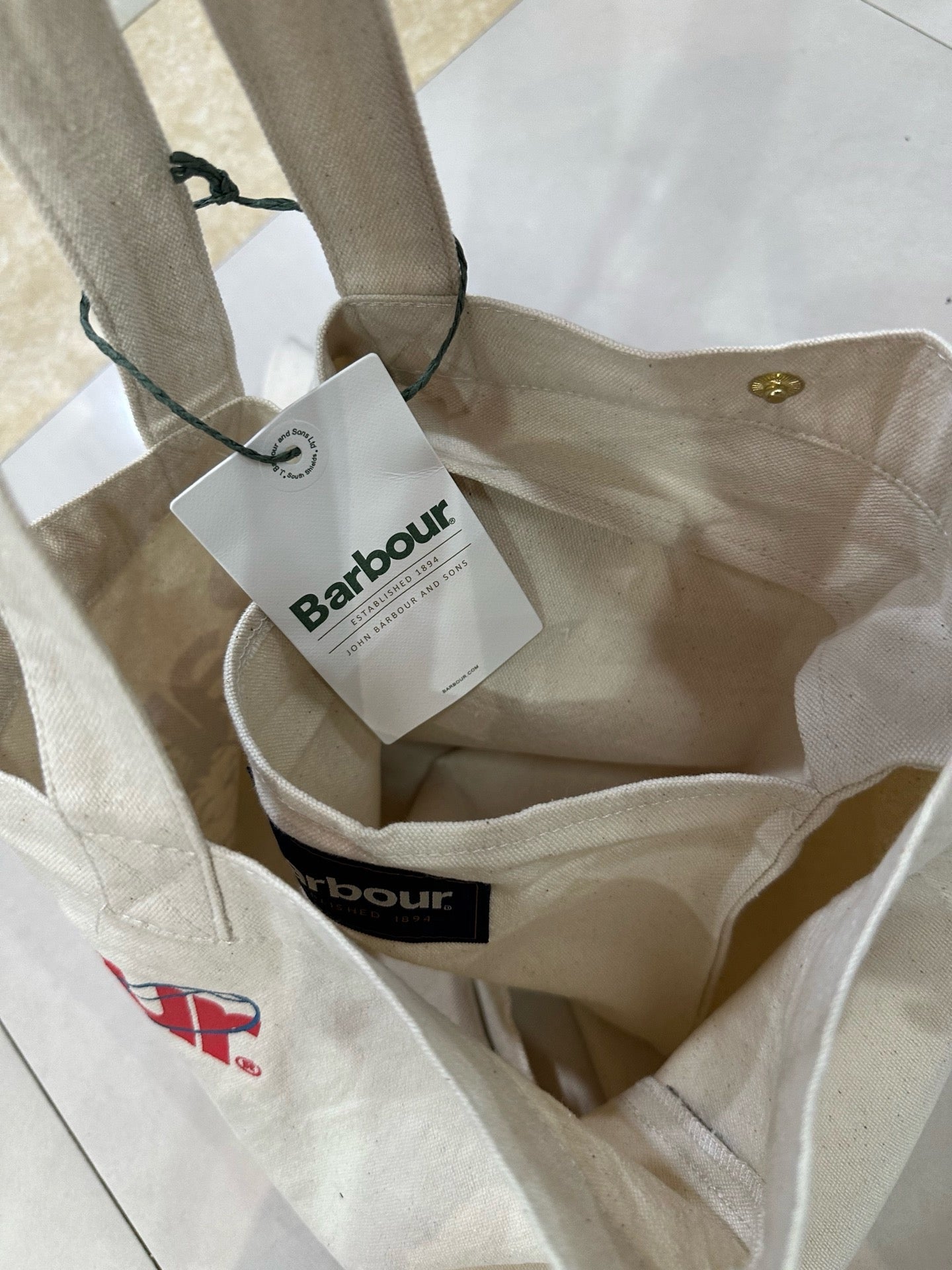 Barbour tote bag