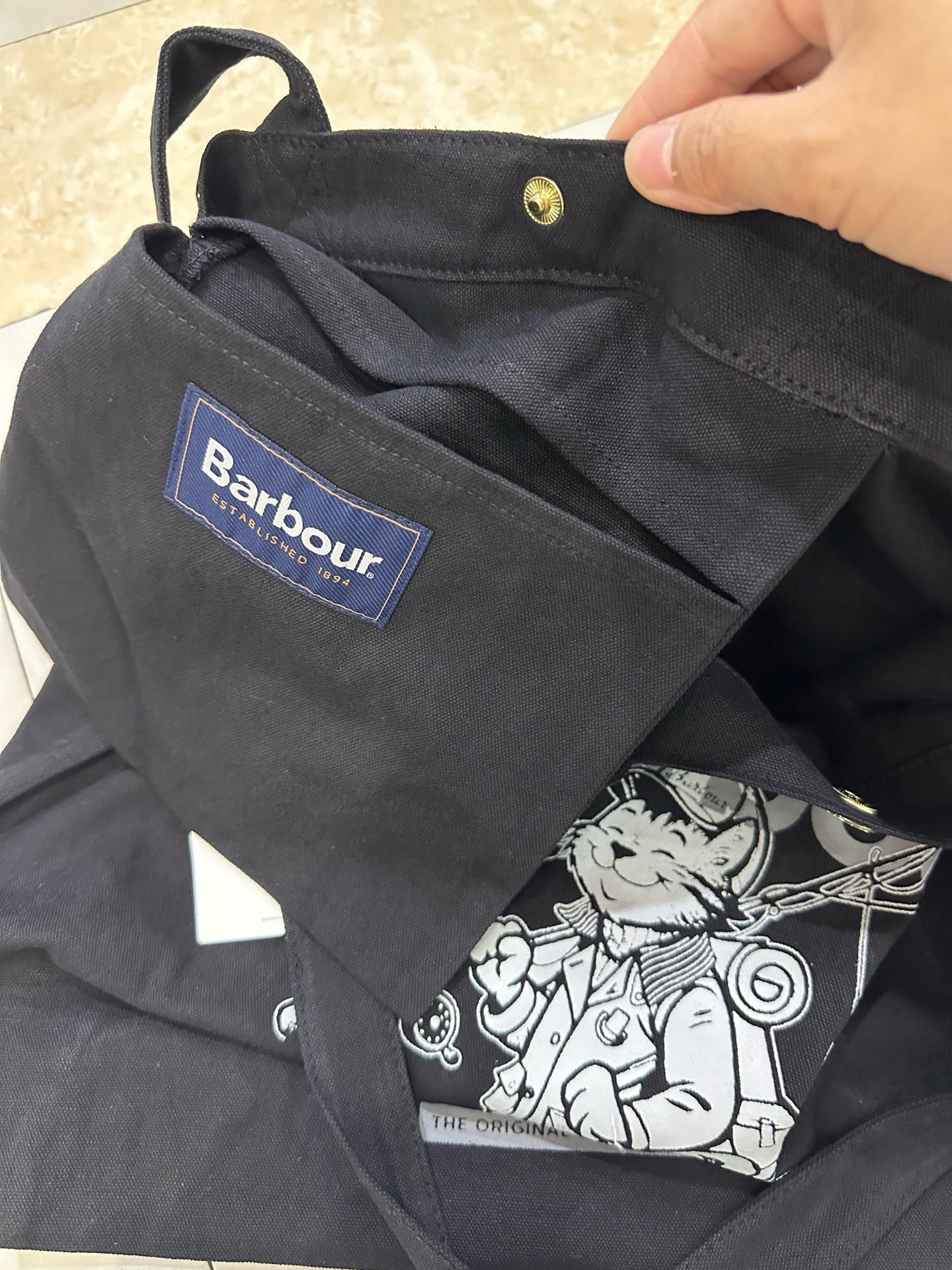 Barbour tote bag