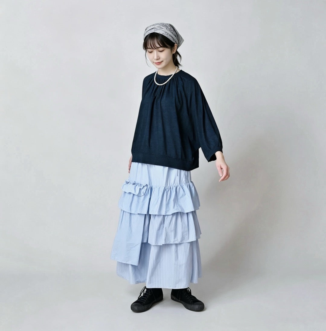 45R 7分袖tee