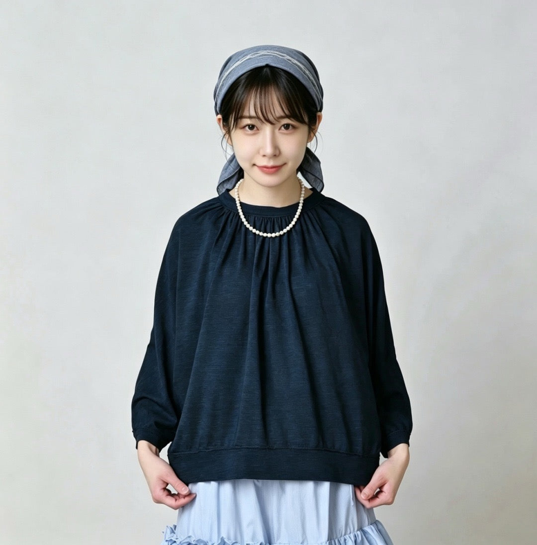 45R 7分袖tee