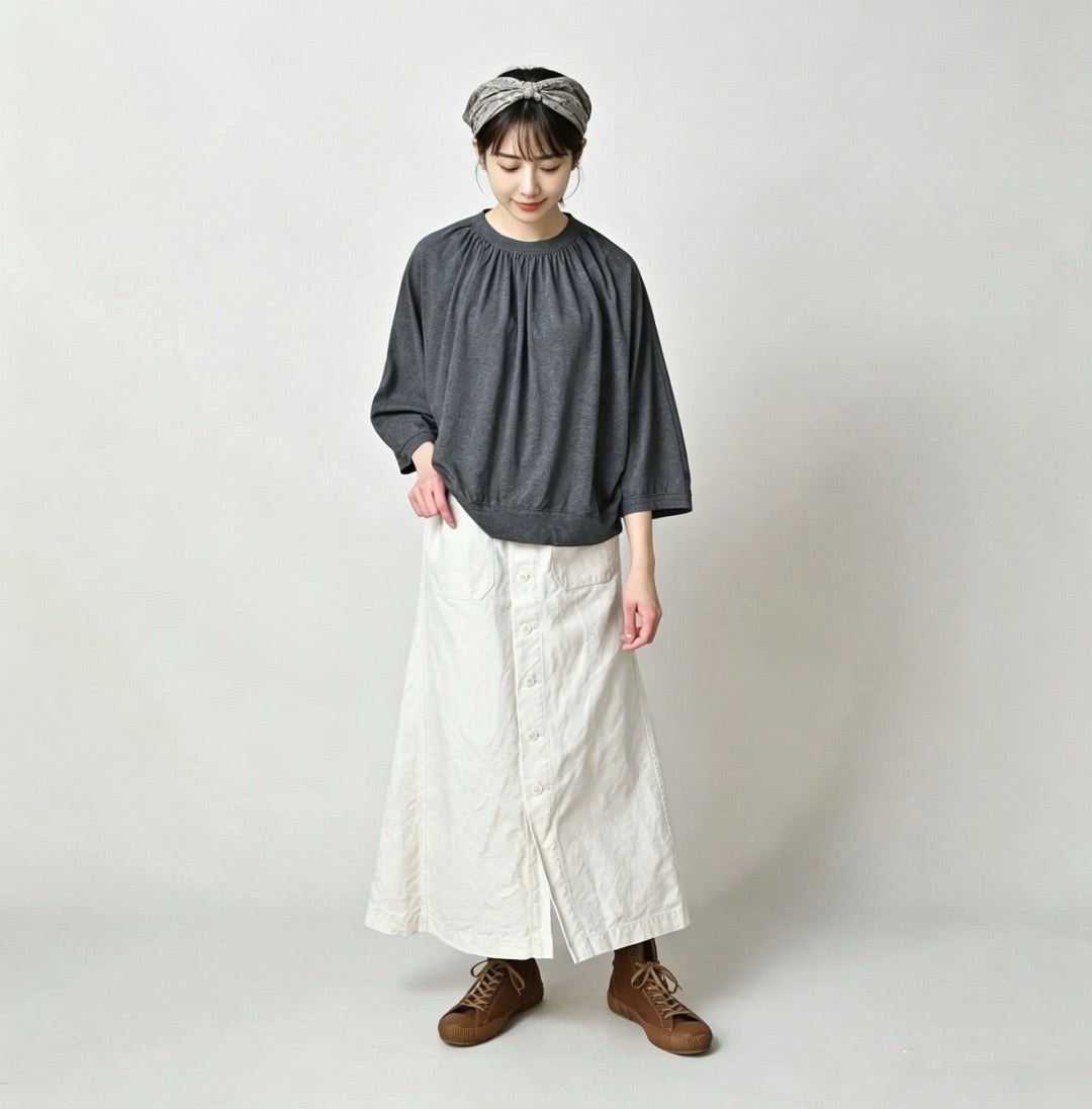45R 7分袖tee