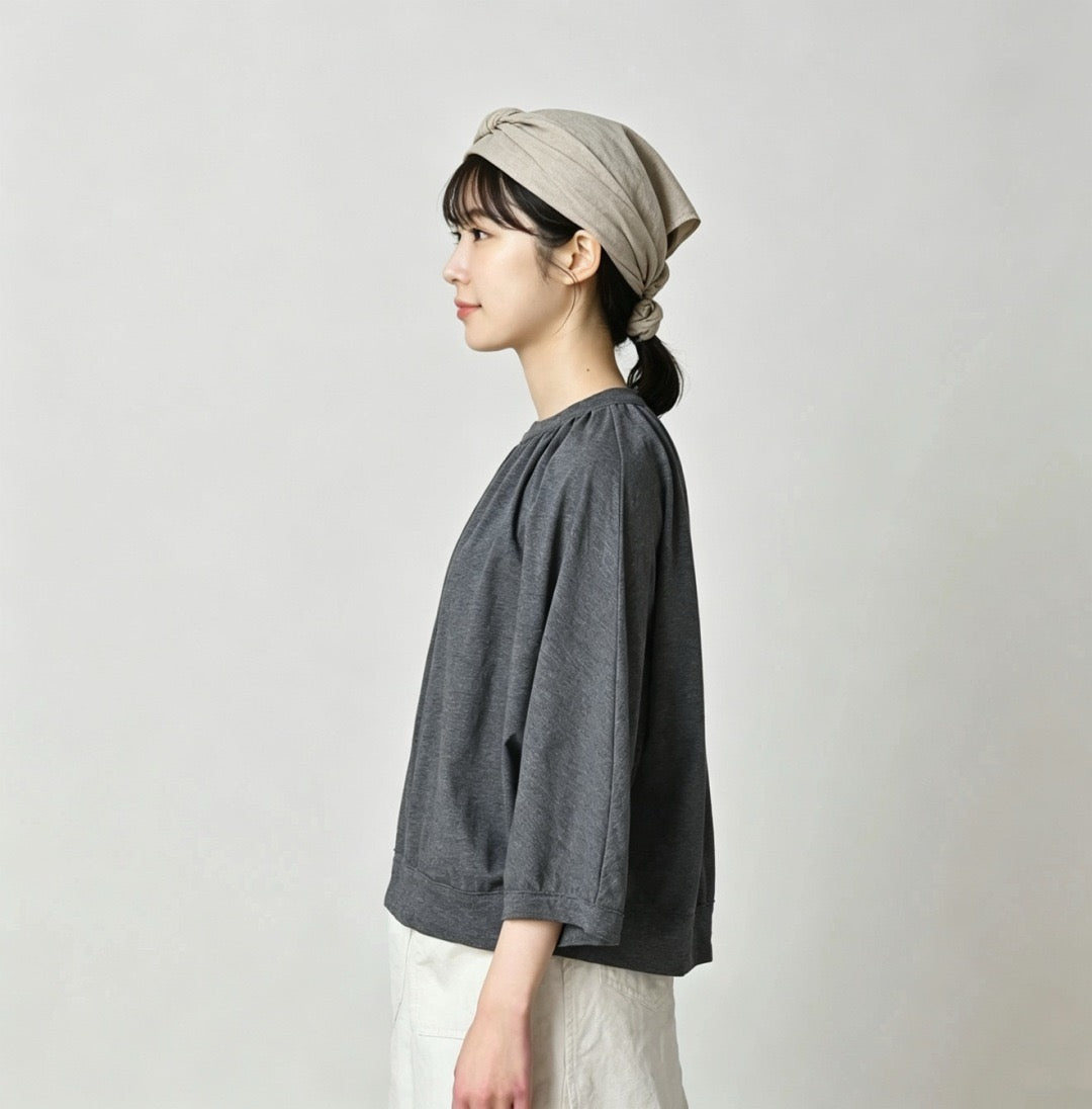 45R 7分袖tee