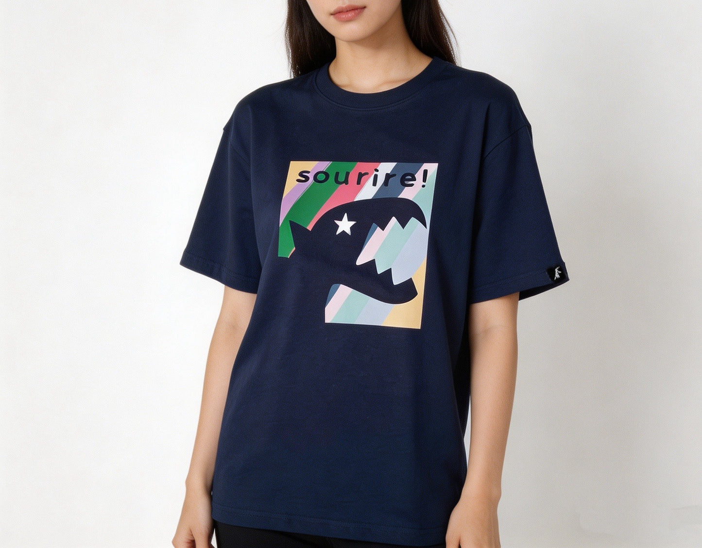 Agnes b 彩色恐龍tee