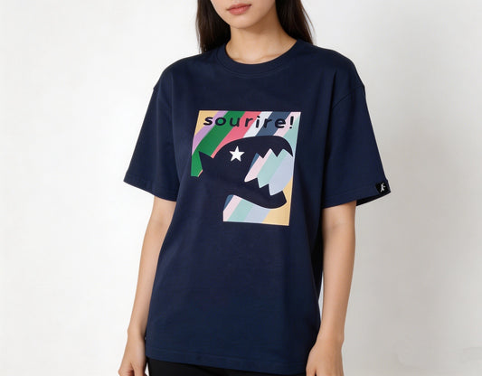Agnes b 彩色恐龍tee