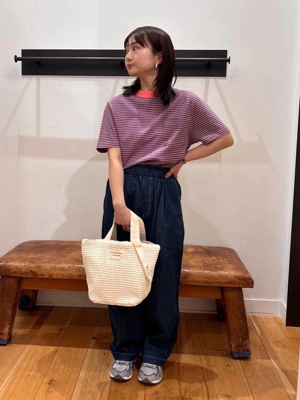 LL bean間條tee