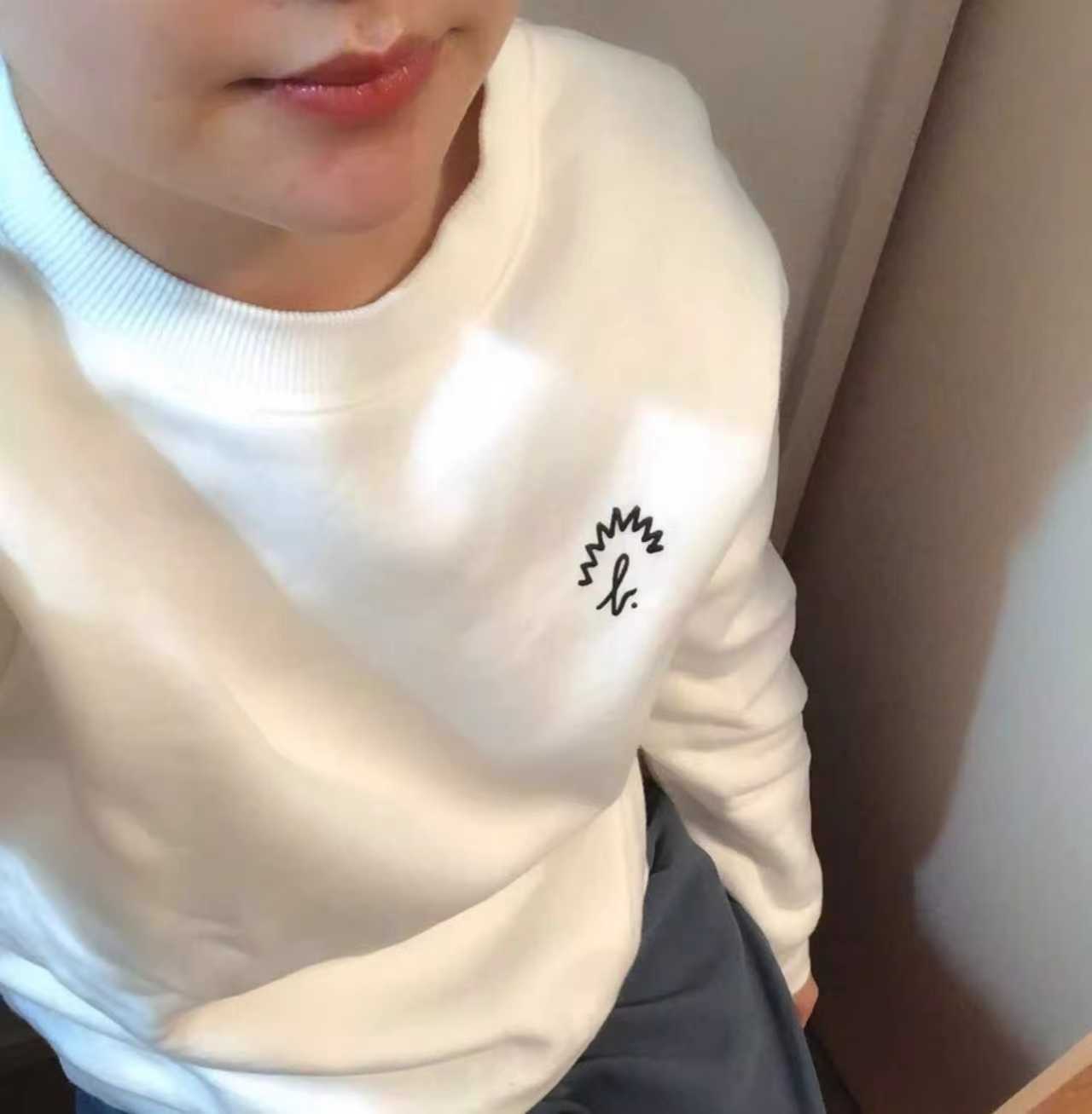 Agnes b 圓領印花衛衣