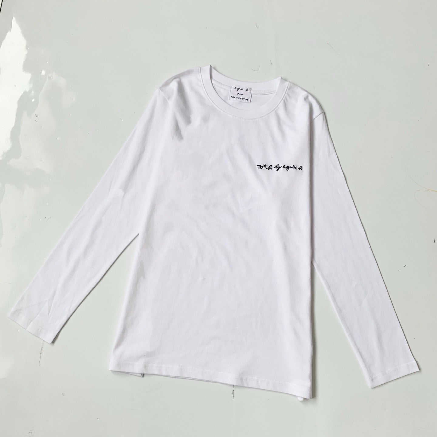 Agnes b 圓領logo tee