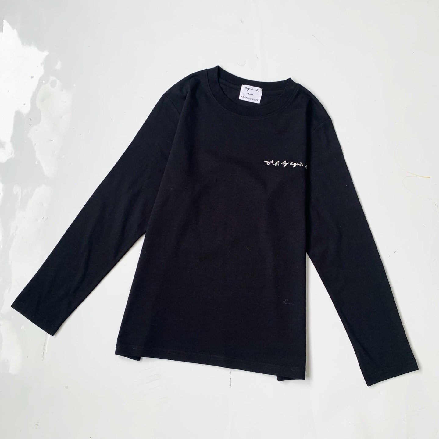 Agnes b 圓領logo tee