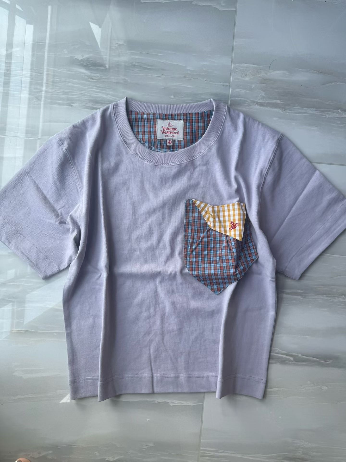 Vivienne Westwood pocket 格仔tee