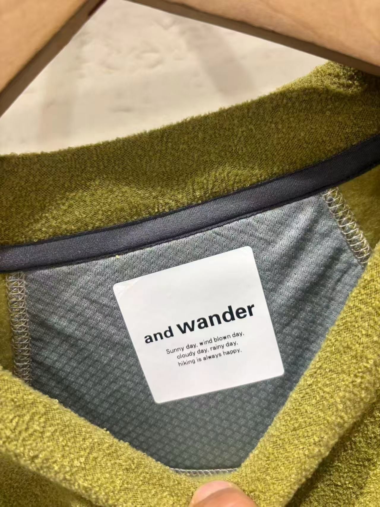 Andwander抓絨衛衣