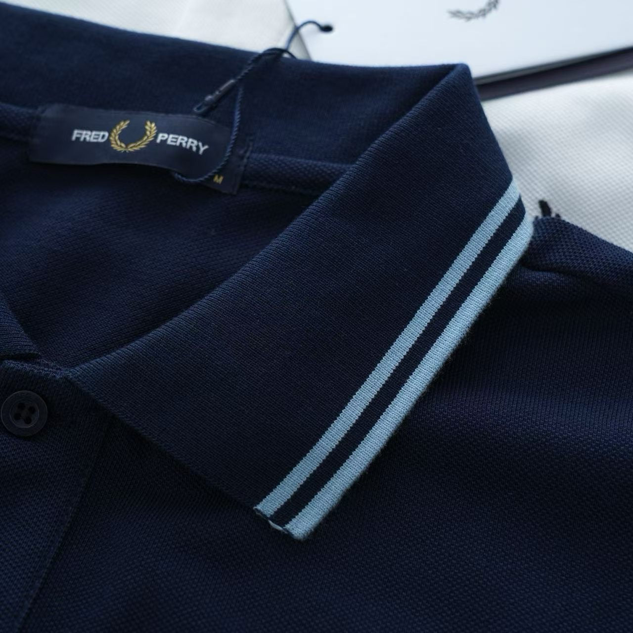 Fred perry撞色polo shirt