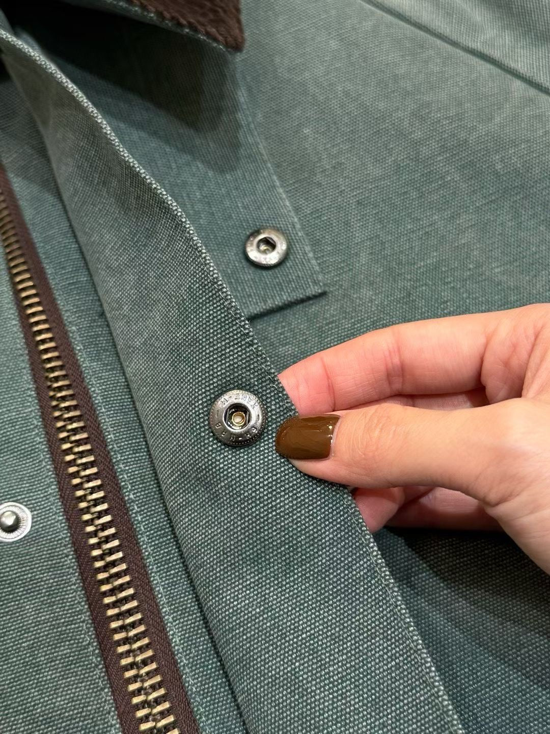 Barbour x Noah中長刺繡外套