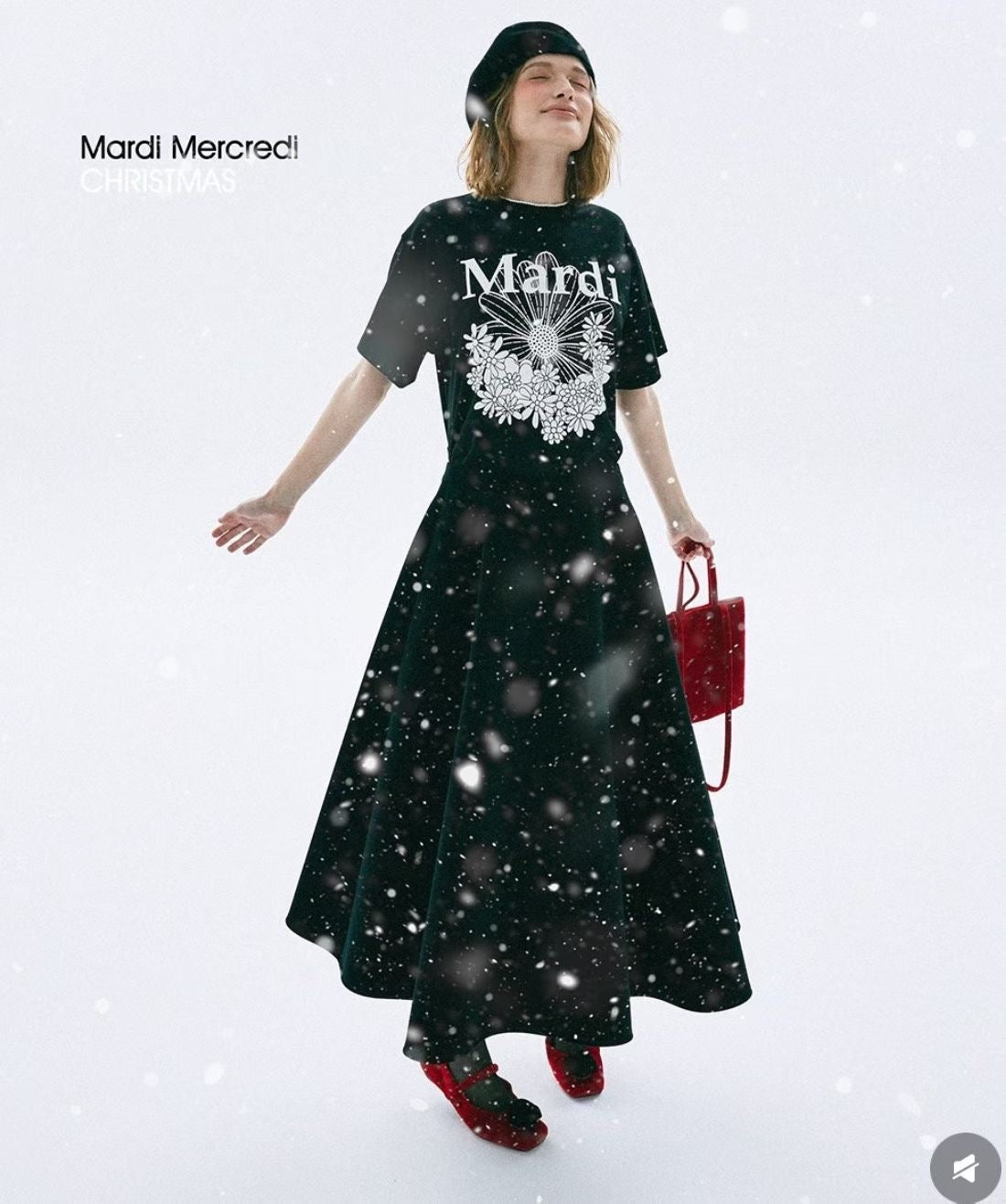Mardi flower tee