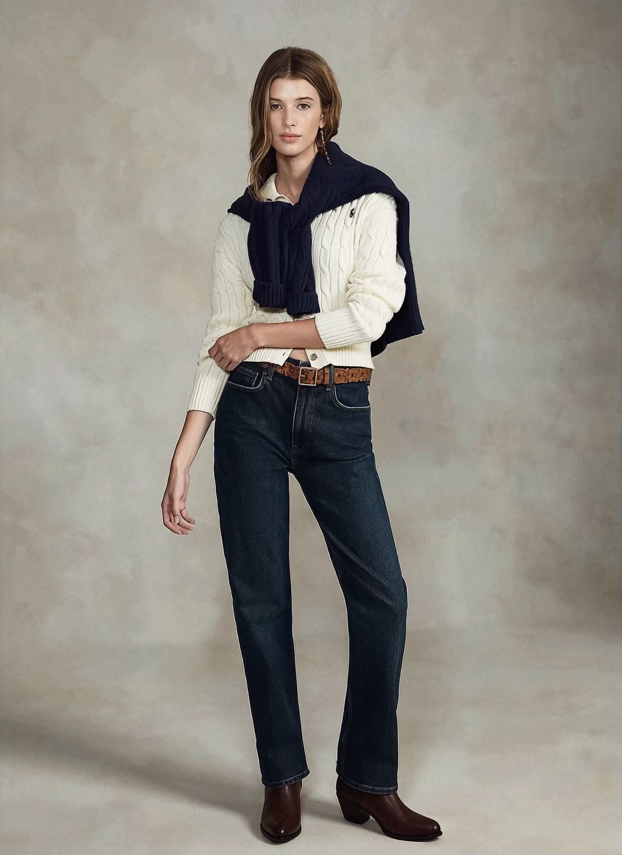 Polo 針織cardigan