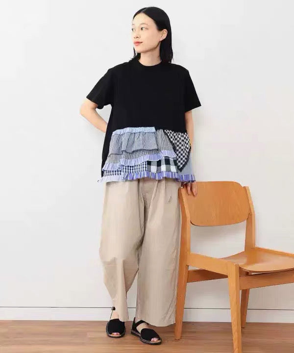 日單荷葉tee