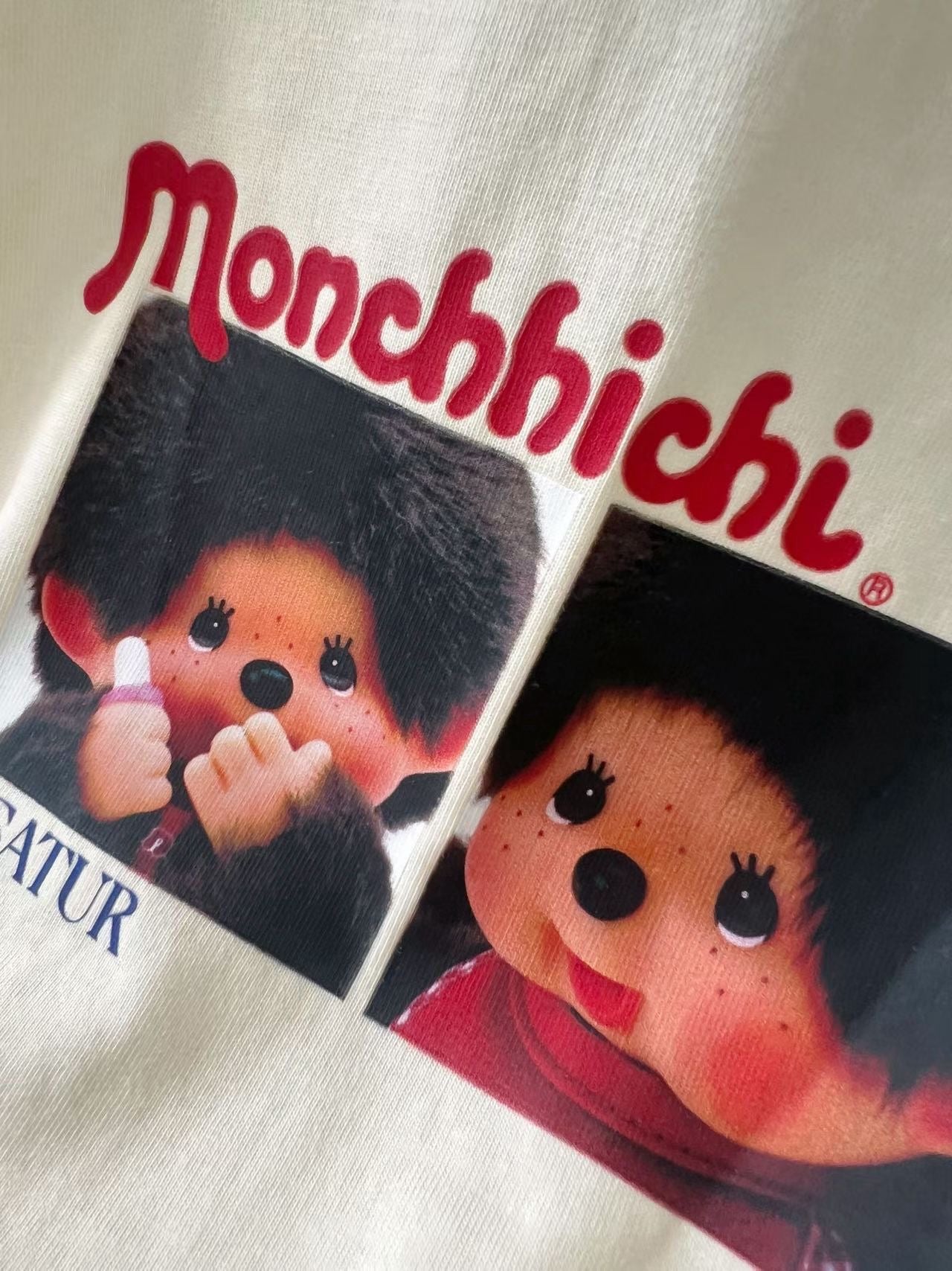 Satur x monchhichi 撞色 tee