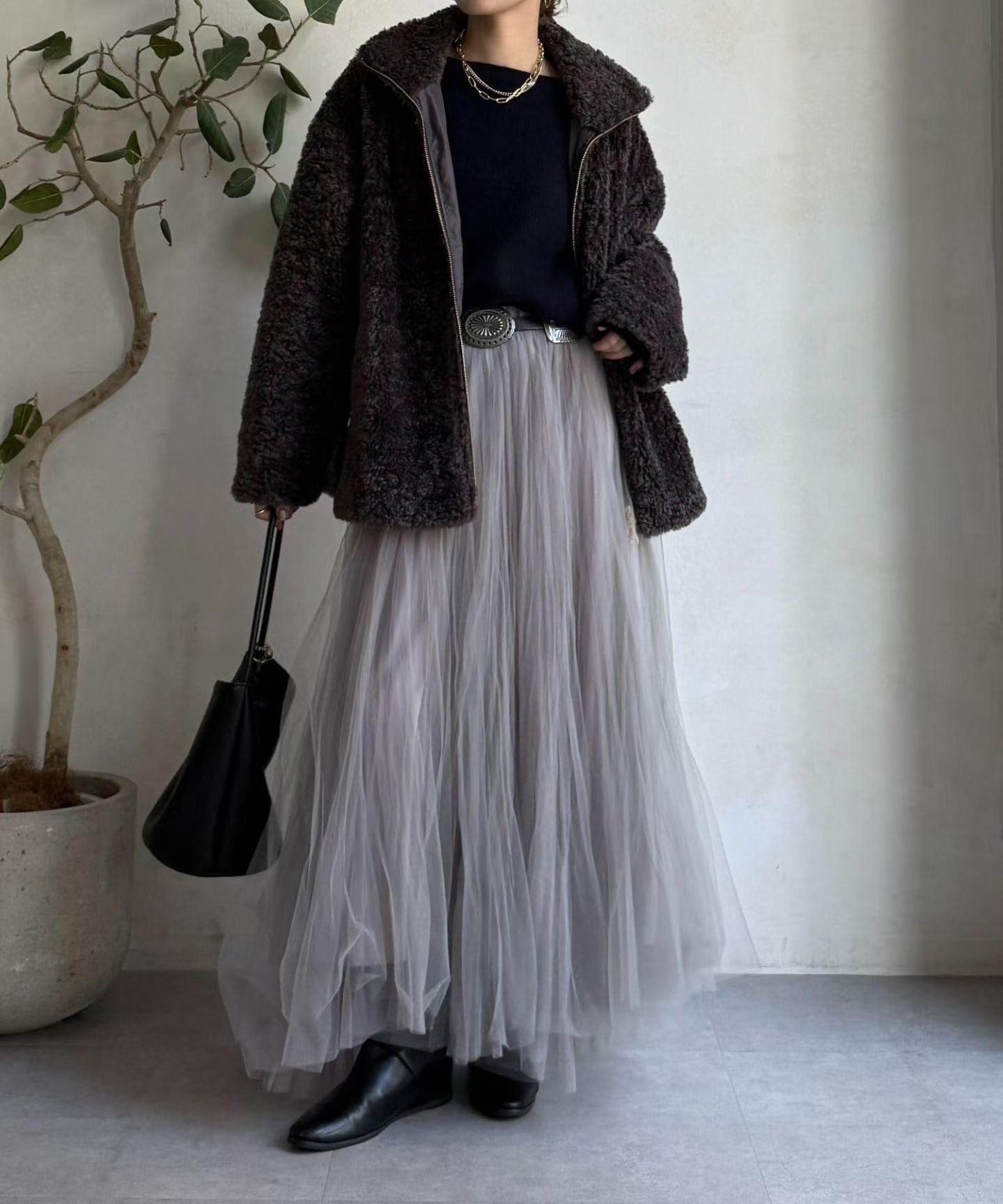 Pou Dou Dou毛毛外套