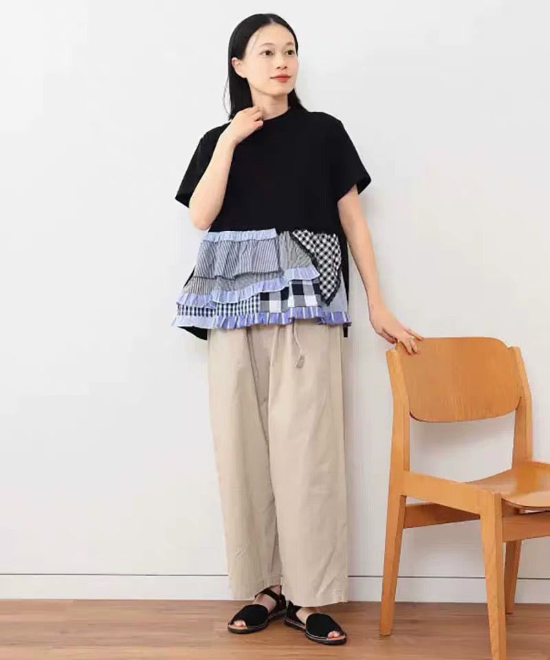 日單荷葉tee