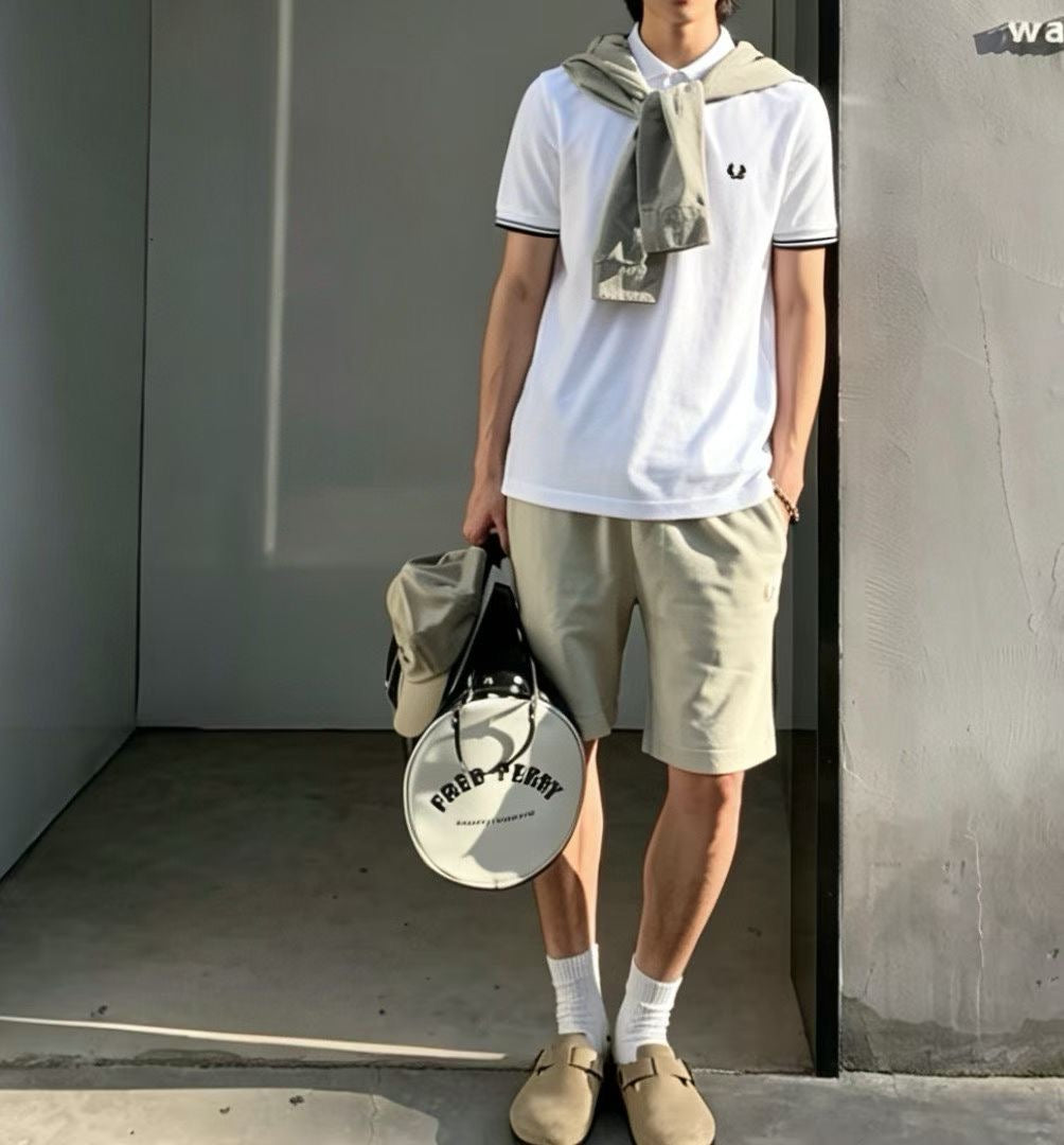 Fred perry撞色polo shirt