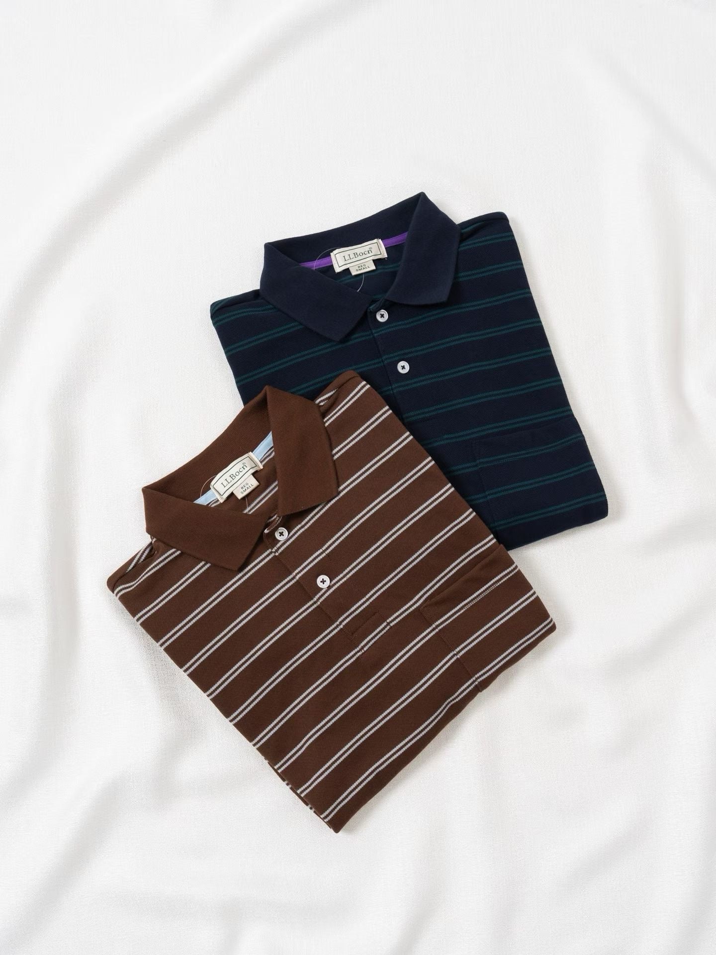 LL bean 間條polo shirt