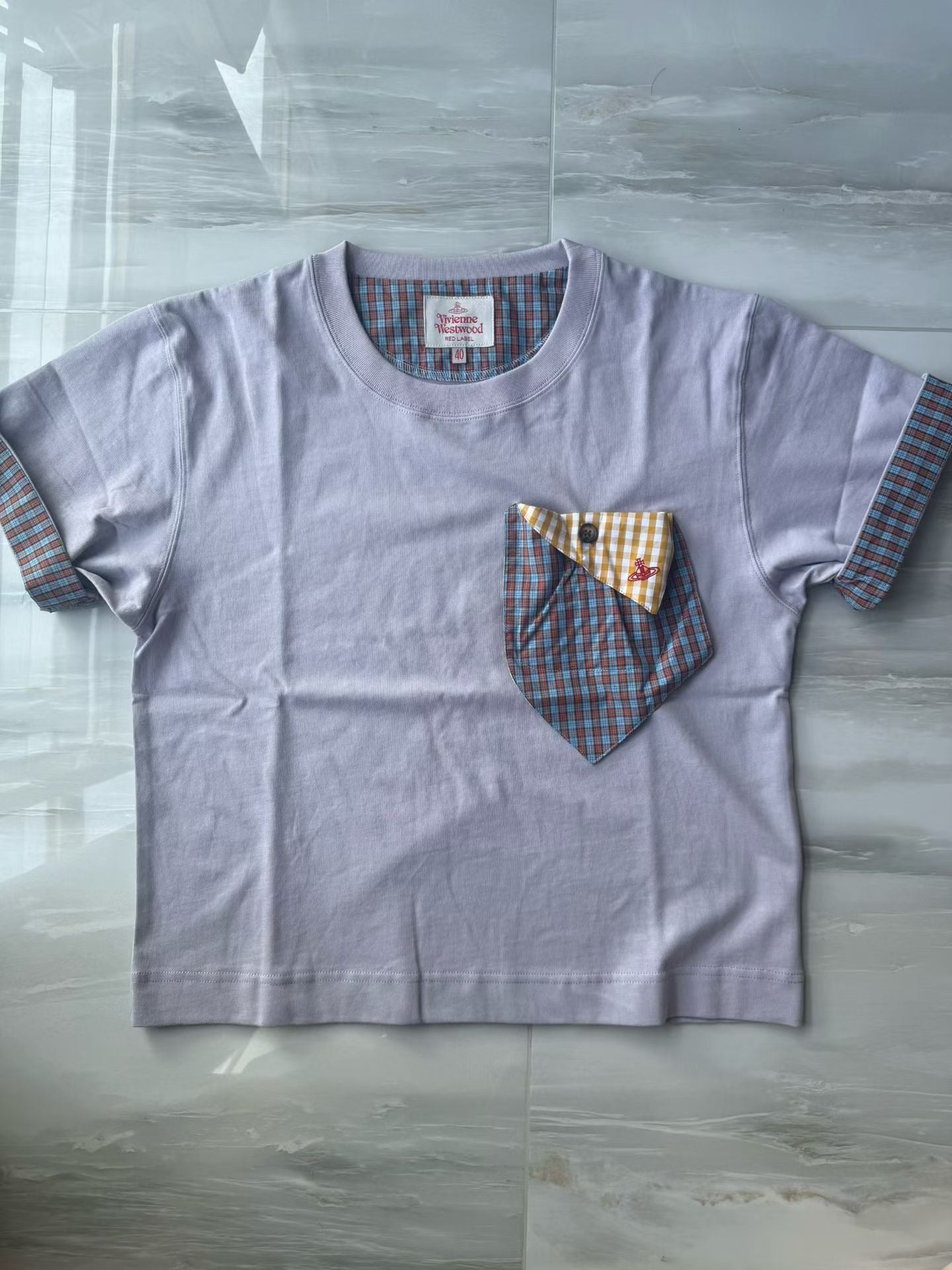 Vivienne Westwood pocket 格仔tee