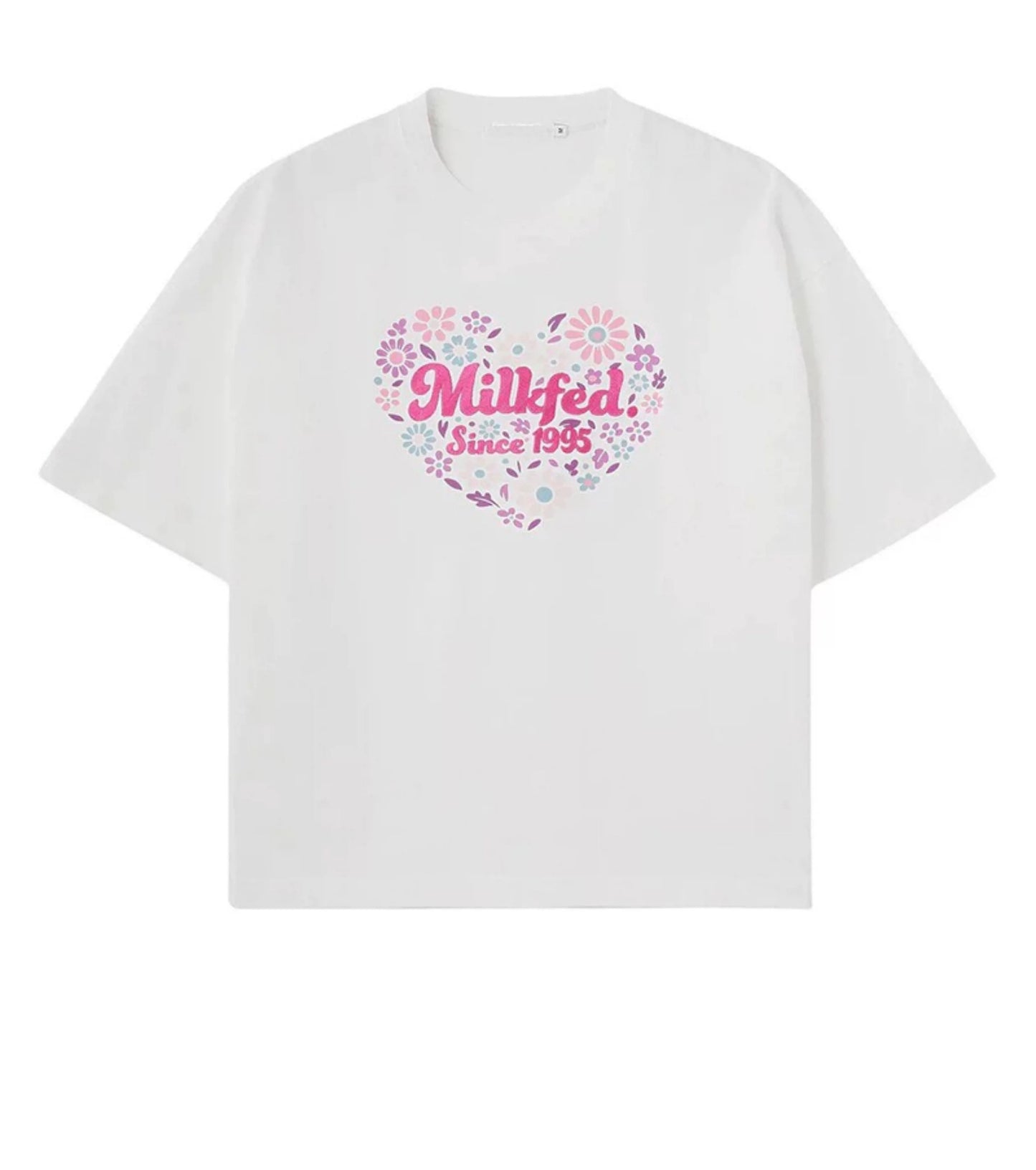 Milkfed flower心心tee