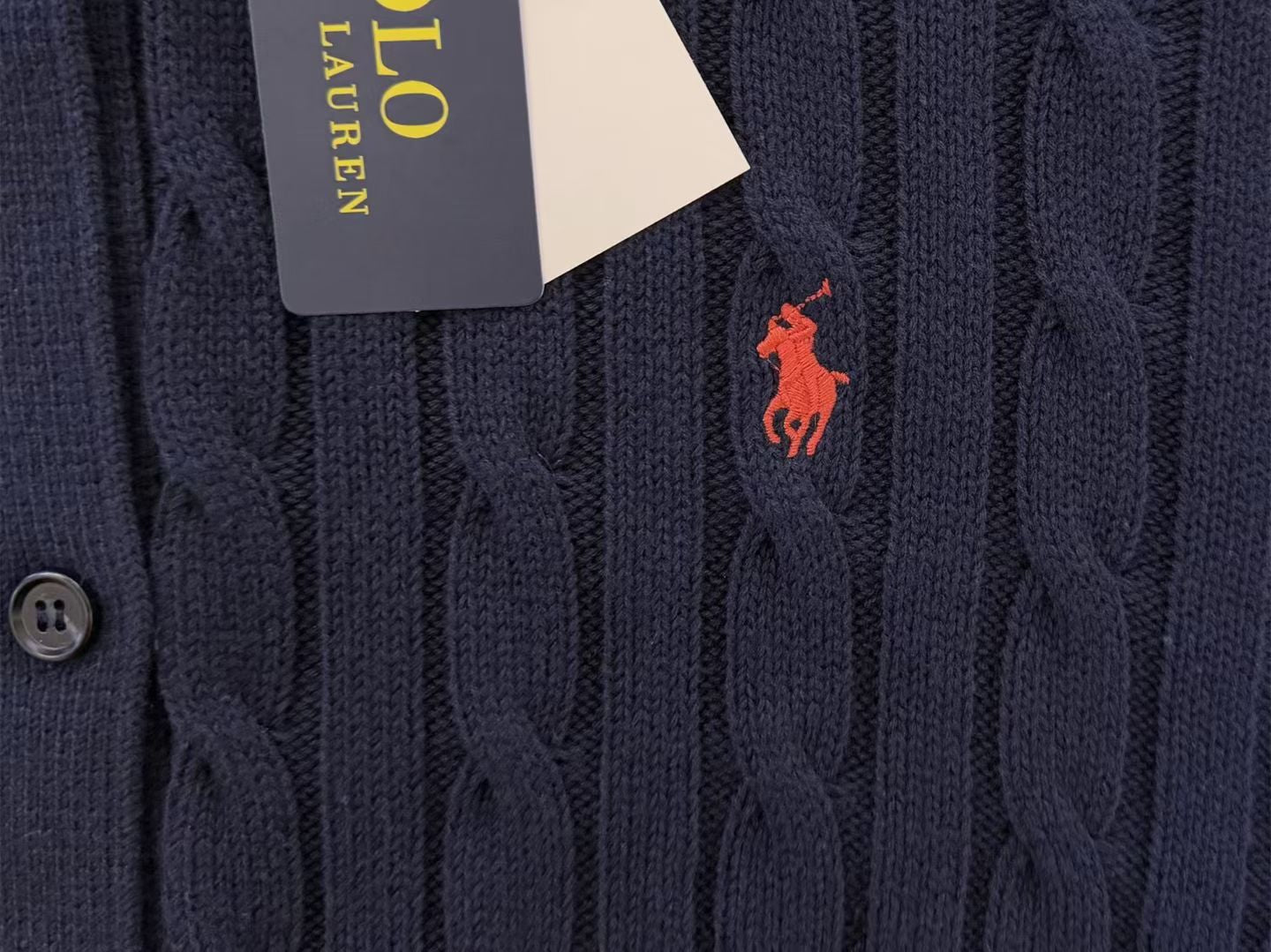 Polo 針織cardigan