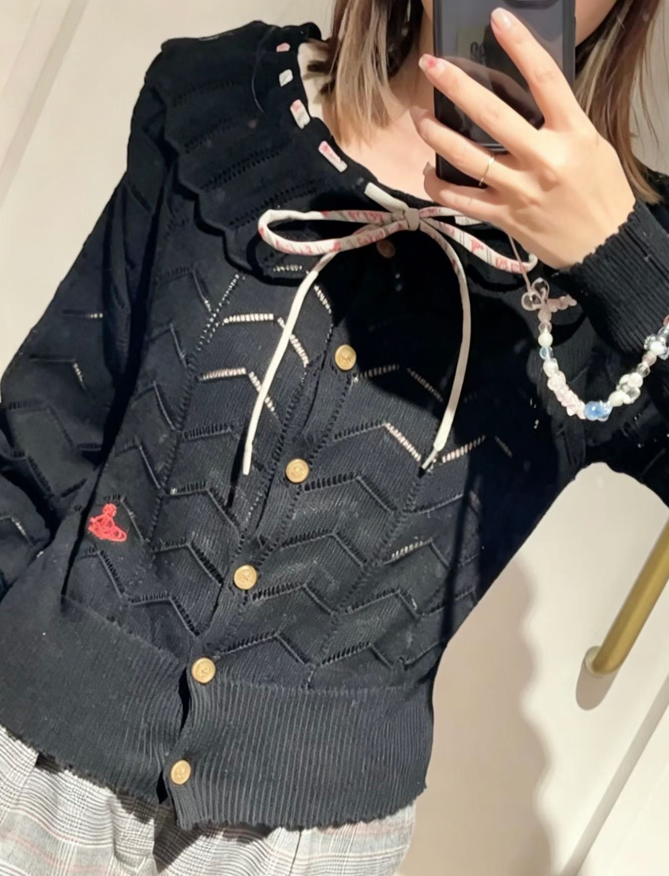 Vivienne Westwood 荷葉針織cardigan