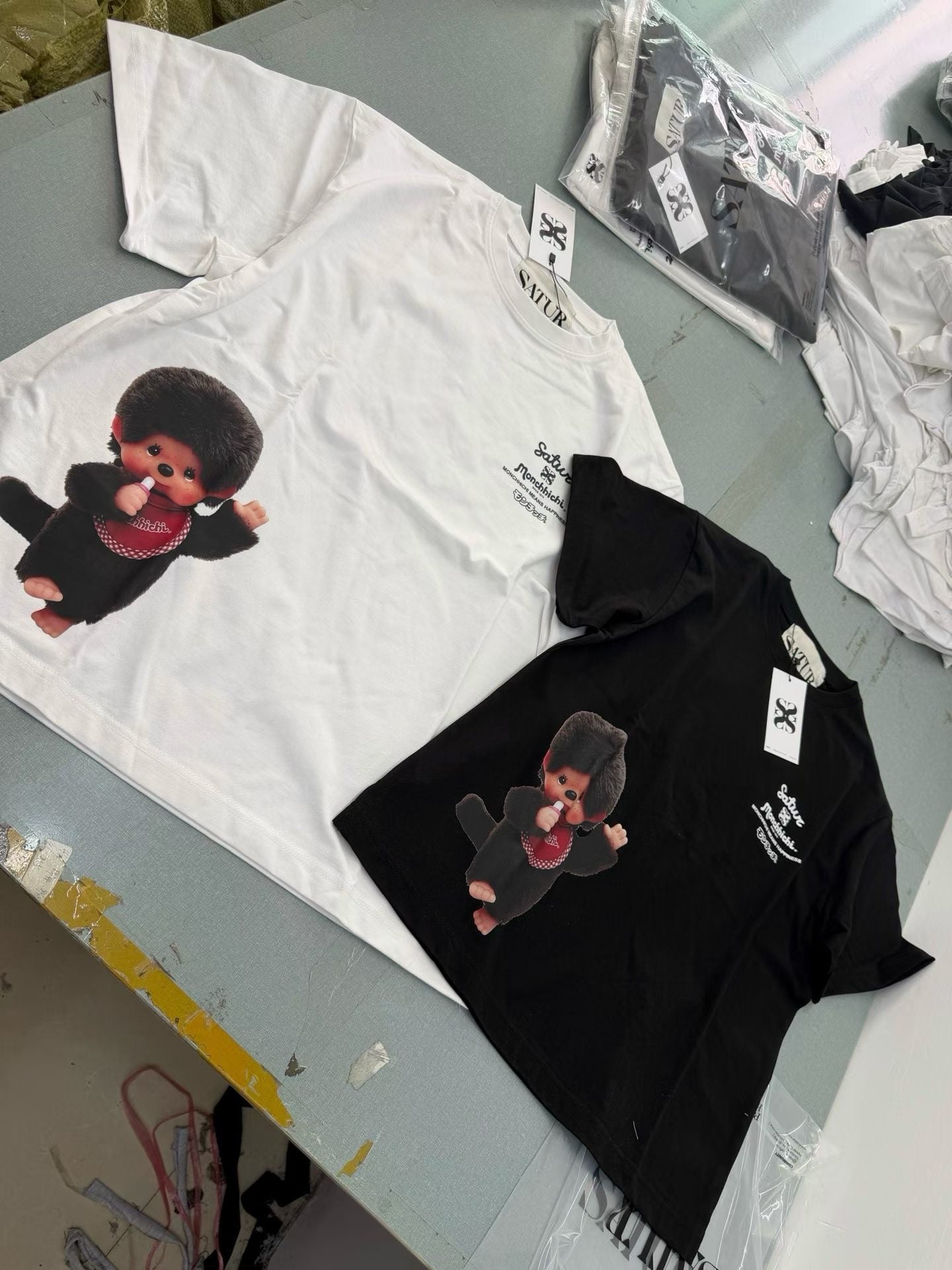 Satur x Monchhichi tee