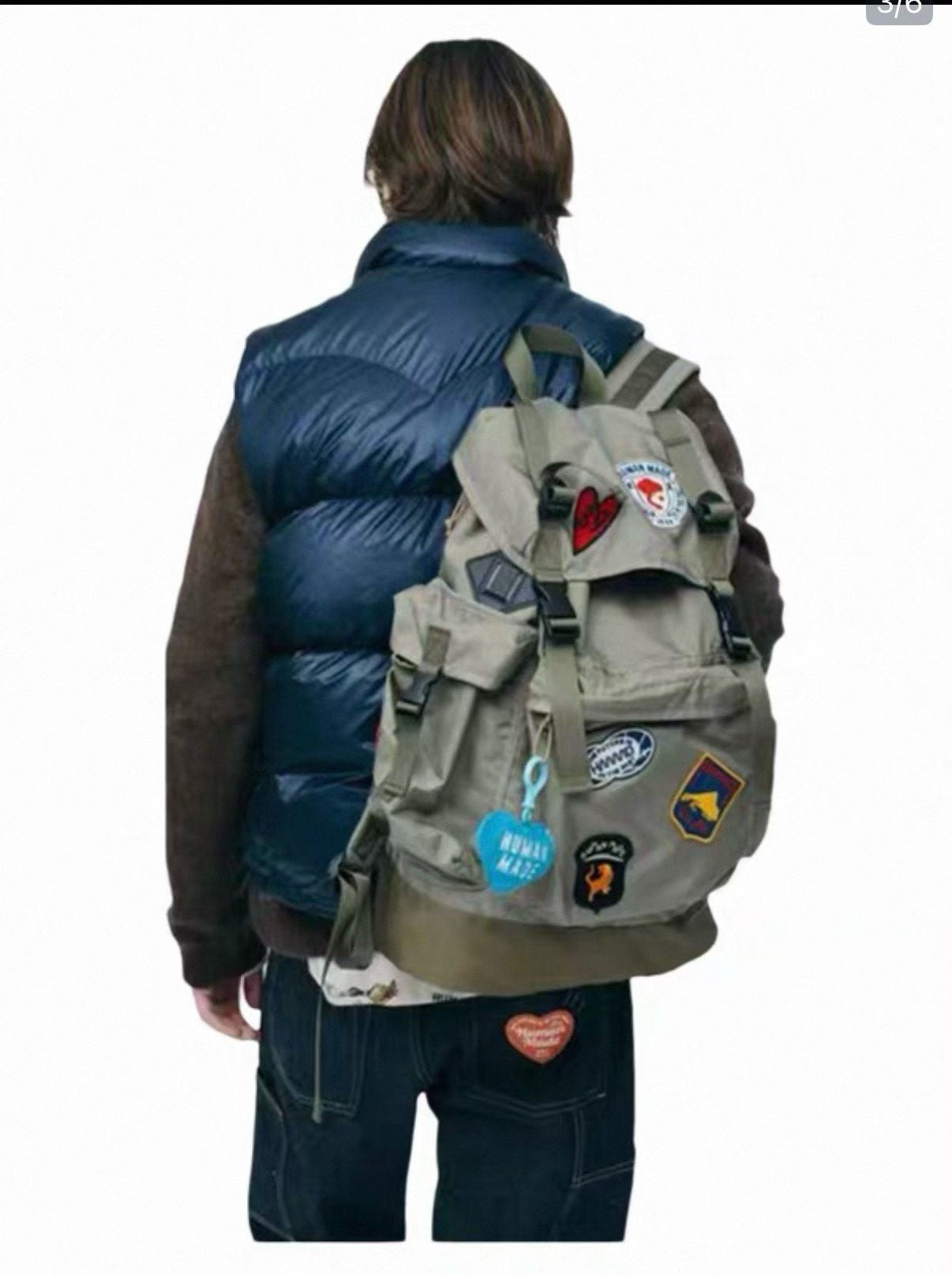 Human made 襟章backpack