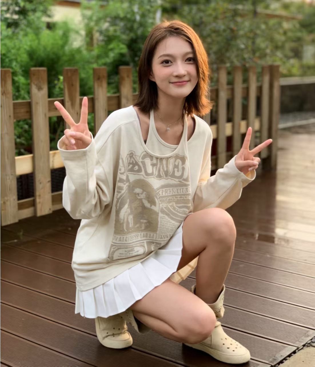 Matin Kim 假2件tee