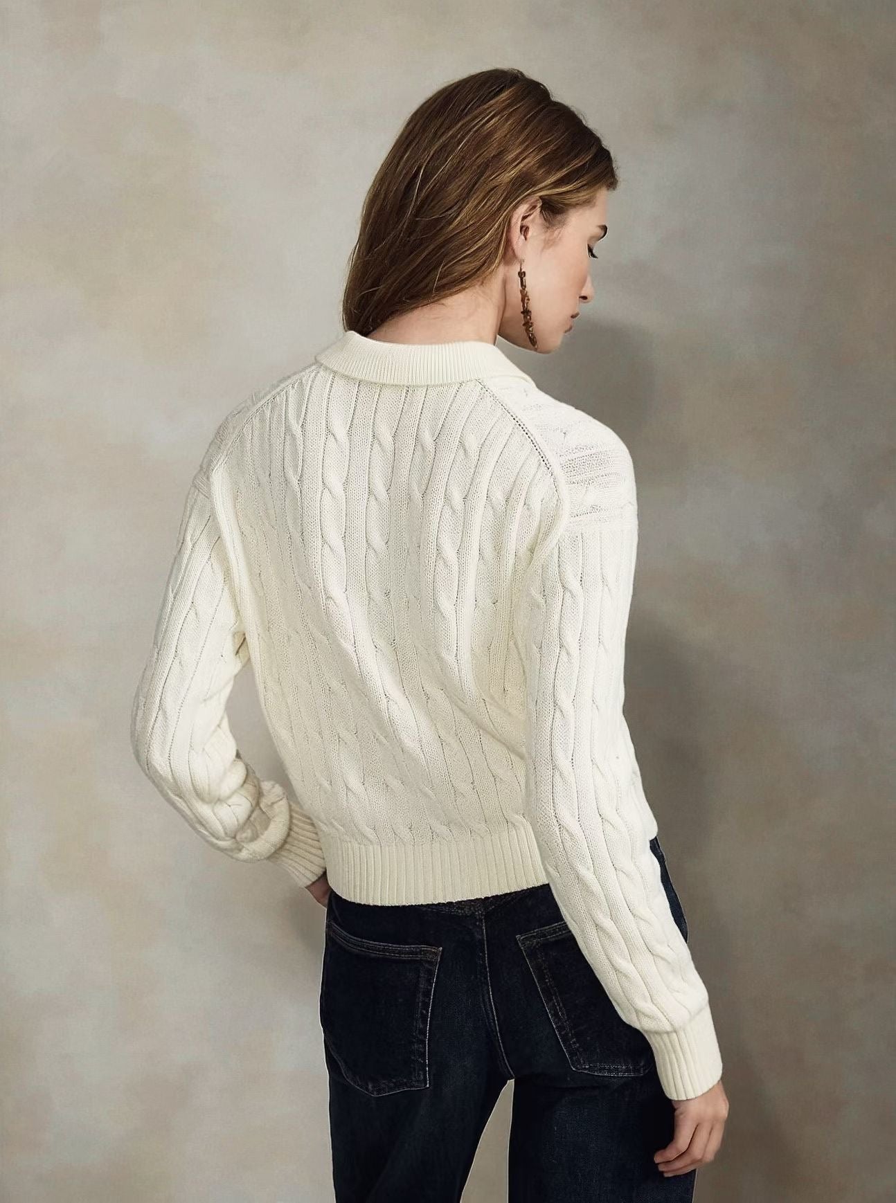 Polo 針織cardigan