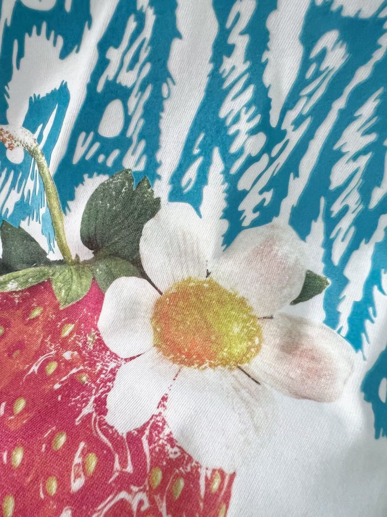 Ganni strawberry tee