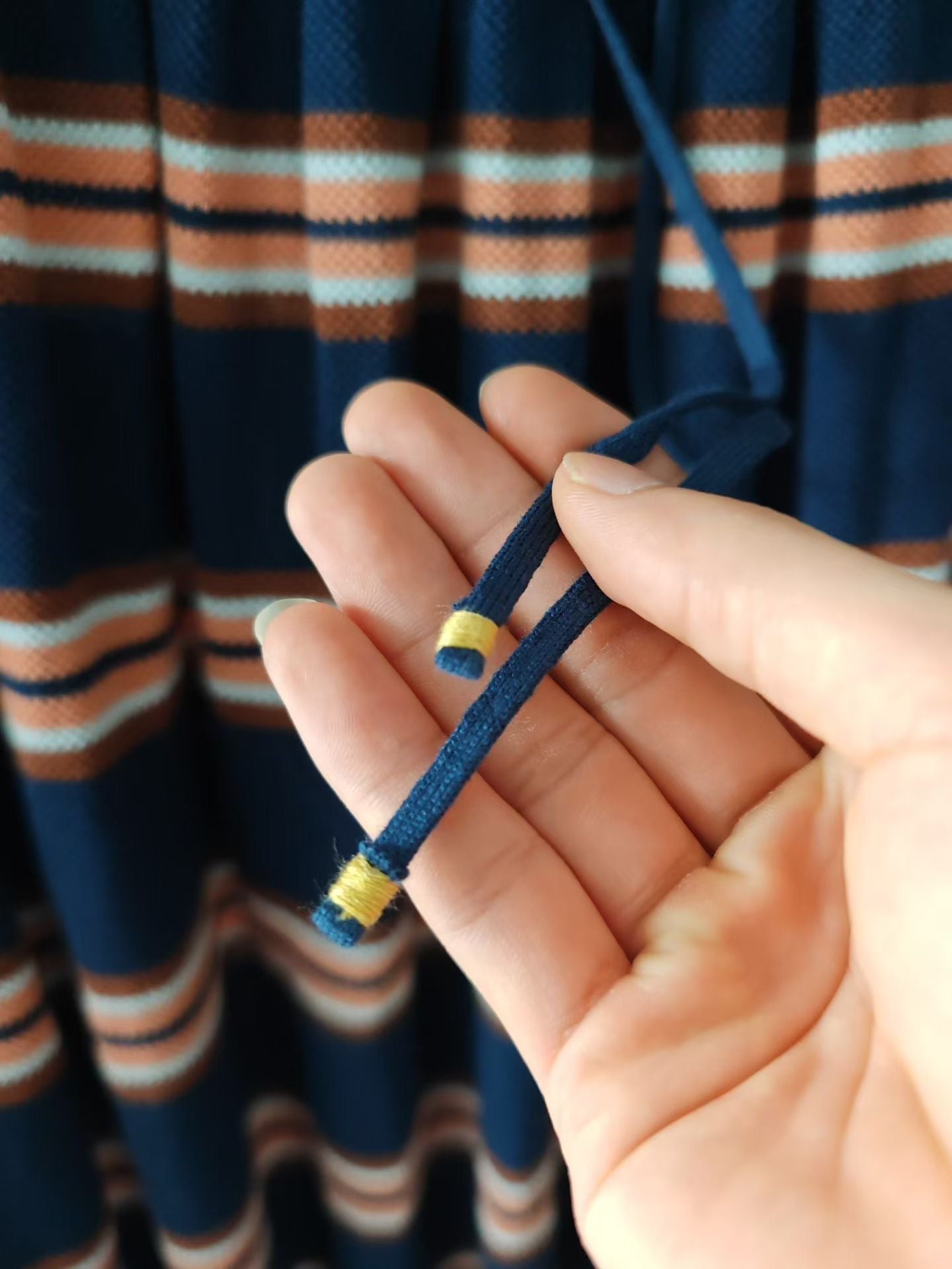 45R撞色半折裙
