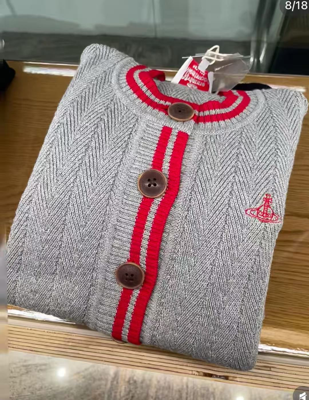 Vivienne Westwood撞色針織Cardigan